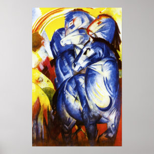Franz Marc La Tour des Chevaux Bleus Poster