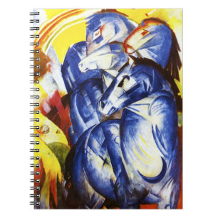 Franz Marc la tour du carnet bleu de chevaux