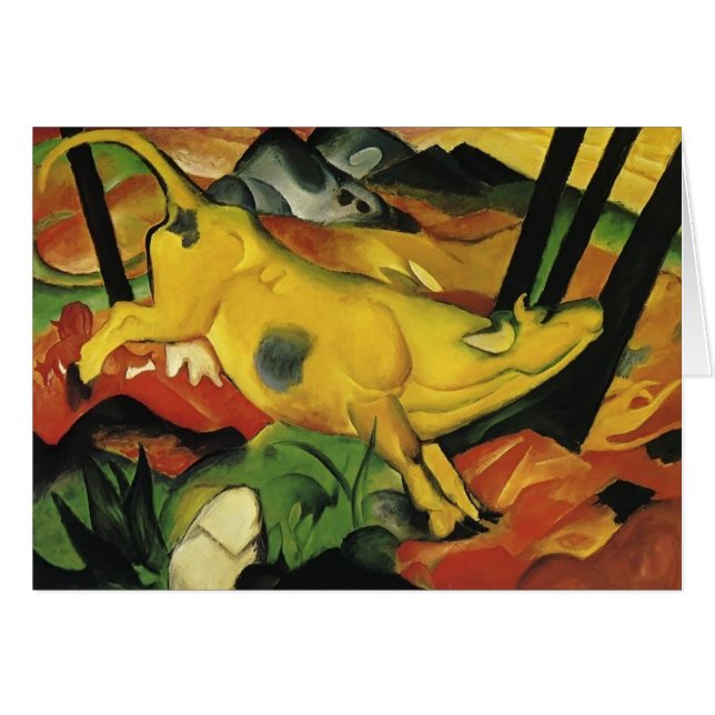 Franz Marc la vache jaune (Devant horizontal)