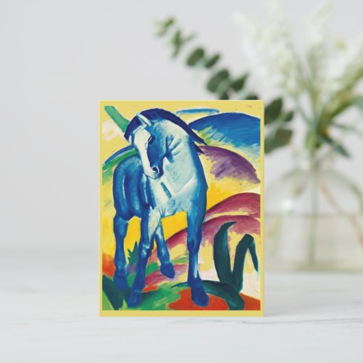 Franz Marc, Le Cheval Bleu, Carte Art Post (Debout devant)