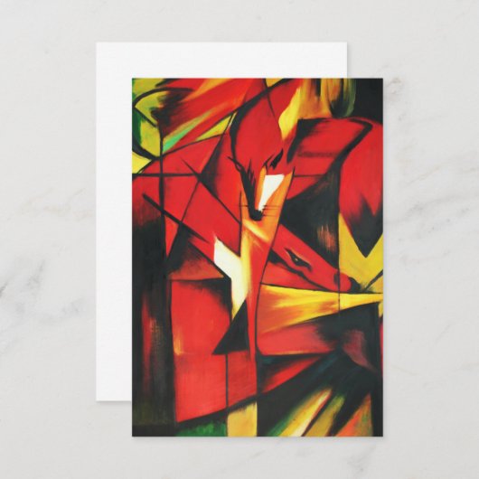 Franz Marc Les Invitations Fox (Devant / Derrière)