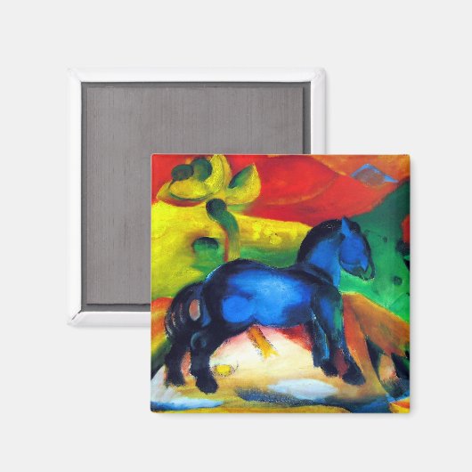 Franz Marc Little Blue Pony Magneet (Voorkant / Achterkant)