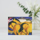 Franz Marc Little Yellow Hors Carte postale (Debout devant)