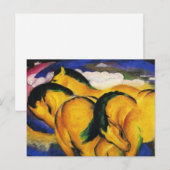 Franz Marc Little Yellow Horses Briefkaart (Voorkant / Achterkant)