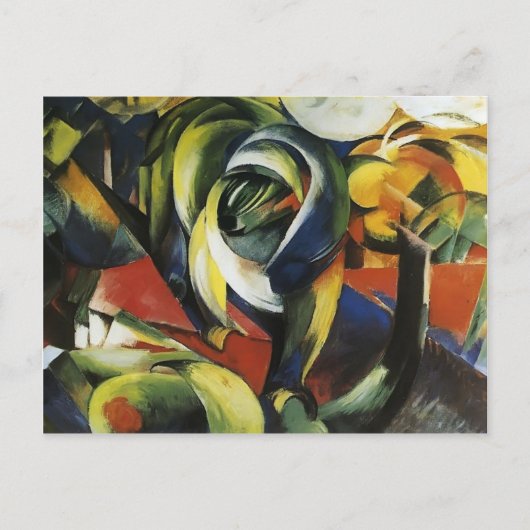 Franz Marc- Mandrill Briefkaart (Voorkant)