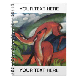 Franz Marc Red Deer Famous Painting Persoonlijk Notitieboek