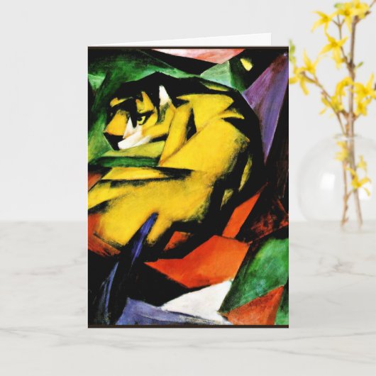 Franz Marc schilderij, Tiger Kaart (Gele Bloem)