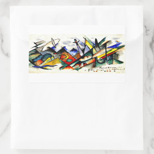 Franz Marc - Sonatine voor viool en piano Rechthoekige Sticker