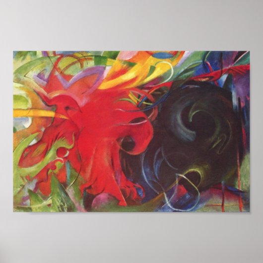 Franz Marc - Strijdformulieren Poster (Voorkant)