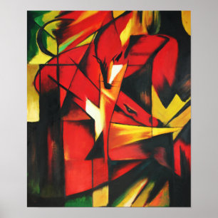 Franz Marc The Fox Poster