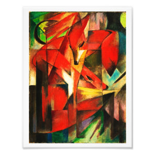 Franz Marc The Foxes Red Fox Modern Art Painting Foto Afdruk