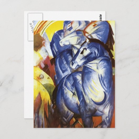 Franz Marc- The Tower of Blue Horses Briefkaart (Voorkant / Achterkant)