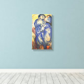 Franz Marc The Tower of Blue Horses Canvas Afdruk (Insitu (Houten vloer))