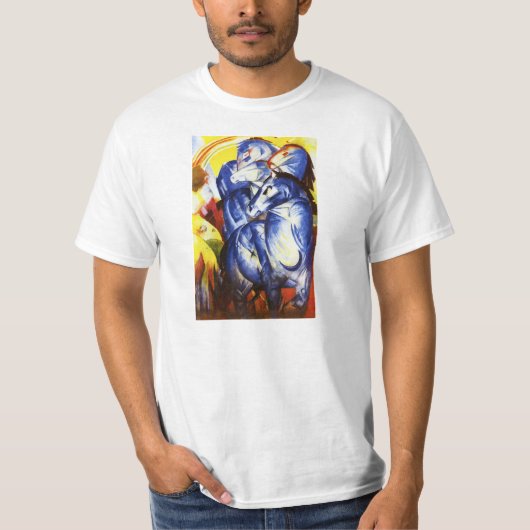 Franz Marc The Tower of Blue Horses T-shirt (Voorkant)