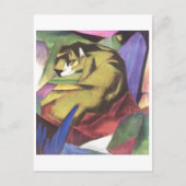 Franz Marc - Tiger 1912 Cat Oerwoud Canvas Yellow Briefkaart (Voorkant)