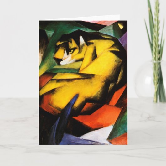 Franz Marc - Tiger Feestdagen Kaart (Voorkant)
