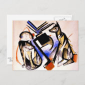Franz Marc - Two Wolves Briefkaart (Voorkant / Achterkant)