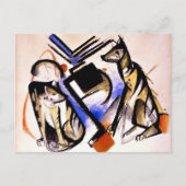 Franz Marc - Two Wolves Briefkaart (Voorkant)