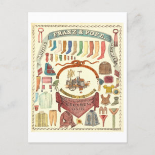 Franz & Pope breimachine advertentie Briefkaart