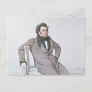 Franz Schubert , 1825 Briefkaart
