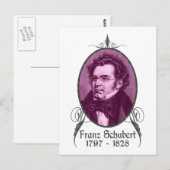 Franz Schubert Briefkaart (Voorkant / Achterkant)