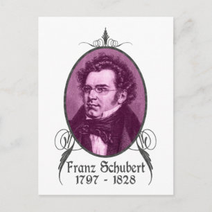 Franz Schubert Briefkaart