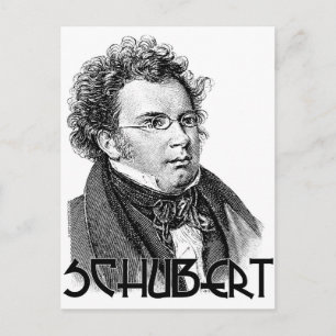 Franz Schubert Briefkaart
