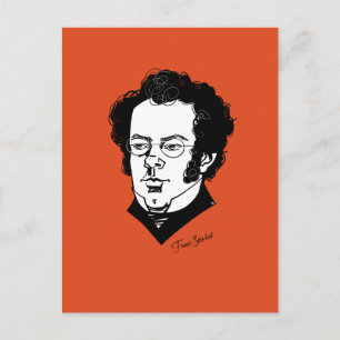 Franz Schubert Briefkaart