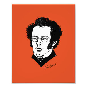 Franz Schubert Foto Afdruk