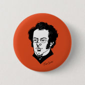 Franz Schubert Ronde Button 5,7 Cm (Voorkant)