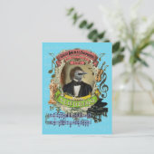 Franz Schubird Funny Bird Composer Schubert Briefkaart (Staand voorkant)