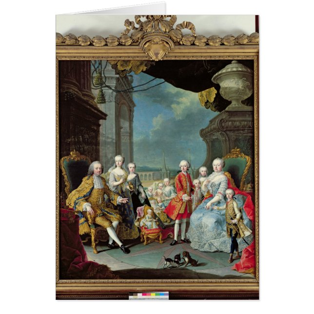 Franz Stephan I met zijn vrouw Marie-Therese (Voorkant)