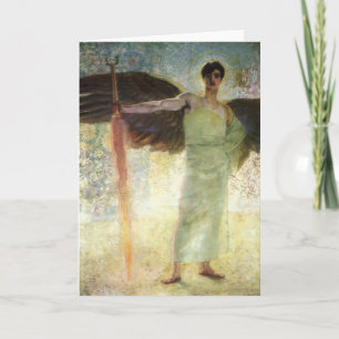 Franz Stuck- Angel met het Flaming Sword Kaart