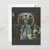 Franz von Stuck - De engel van het Hof Briefkaart (Voorkant / Achterkant)