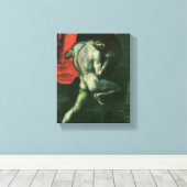 Franz von Stuck - Sisyphus Canvas Afdruk (Insitu (Houten vloer))