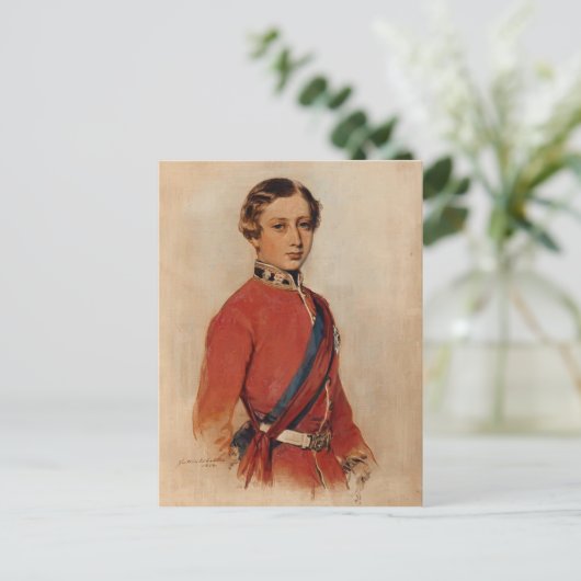 Franz Winterhalter: Albert Edward, Prince of Wales Briefkaart (Staand voorkant)