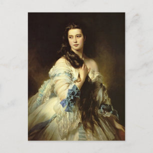 Franz Winterhalter- Barbara Dmitrievna Mergassov Briefkaart