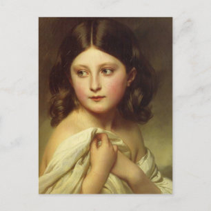 Franz Winterhalter-Young Girl, Prinses Charlotte Briefkaart