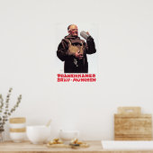 FRANZISKANER BRAU MUNCHEN ad German Beer Poster (Keuken)