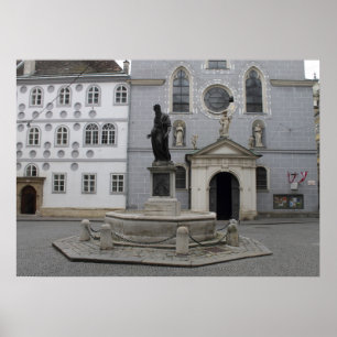 Franziskanerplatz Wenen Oostenrijk Poster