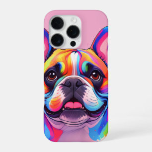 Französische Bulldog Popart Franse Bulldog iPhone 16 Pro Hoesje