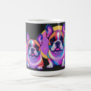 Französische Bulldog Popart Franse Bulldog Koffiemok