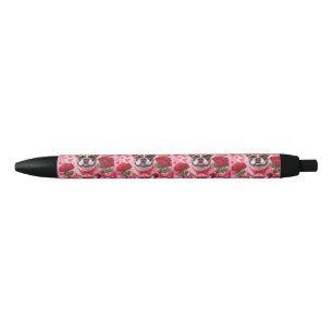 Französische Bulldog Verliefd French Bulldog Zwarte Inkt Pen