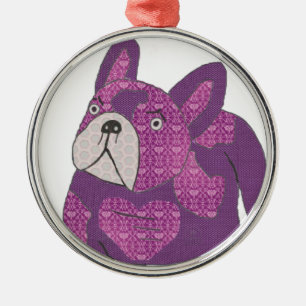 Französische Bulldogge Anhänger Metalen Ornament