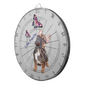 Französische Bulldogge Butterflies Day Bulldog Dartbord (Voorkant Rechts)