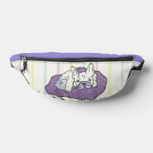 Französische Bulldogge Cartoon French Bulldog Heuptasje (Liggend)