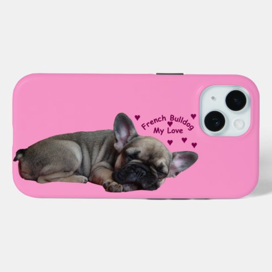 Französische Bulldogge Case-Mate iPhone Case (Achterkant (horizontaal))