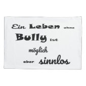 Französische Bulldogge Comic  Kissen Kussensloop (Achterkant-Links)