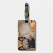 Französische Bulldogge Freizeit French Bulldog Bagagelabel (Achterkant verticaal)