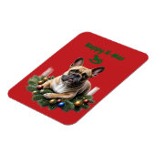 Französische Bulldogge French Bulldog Weihnachten Magneet (Linkerzijde)